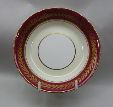 Aynsley Aynsley 1846 Maroon Bowl - Fruit Nappie