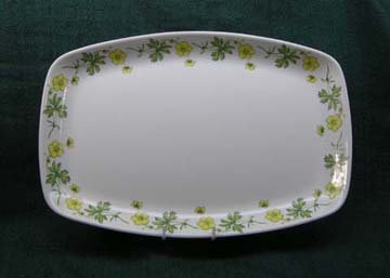 Figgjo (Norway) Buttercups & Green Leaves [Description] Tray - Small