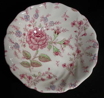 Johnson Brothers Rose Chintz - Pink Bowl - Soup Bowl