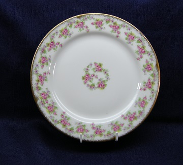 Limoges Bridal Wreath - Plain Edge Plate - Salad