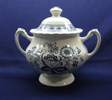J & G Meakin Blue Nordic Sugar Bowl & Lid
