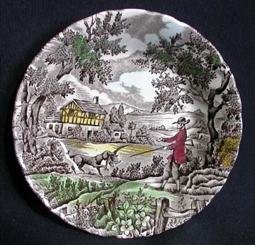 Myott - Staffordshire The Hunter - Multicolour Bowl - Fruit Nappie