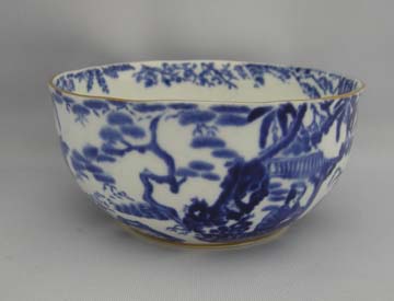 Royal Crown Derby Blue Mikado Sugar Bowl - Small/Open