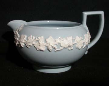 Wedgwood Cream Color On Lavender - Plain Edge Creamer - Small