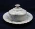 Royal Albert Blue Blossom Butter Dish - Covered - Round Base