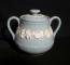Wedgwood Cream Color On Lavender - Shell Edge Sugar Bowl & Lid