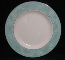 Pattern # 2116 - Eggshell Cavalier/Turquoise Line Floral