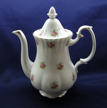 Royal Albert Forget Me Not Rose Coffee Pot & Lid - Large