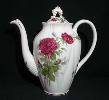 Royal Albert Royal Canadian Rose Coffee Pot & Lid - Large
